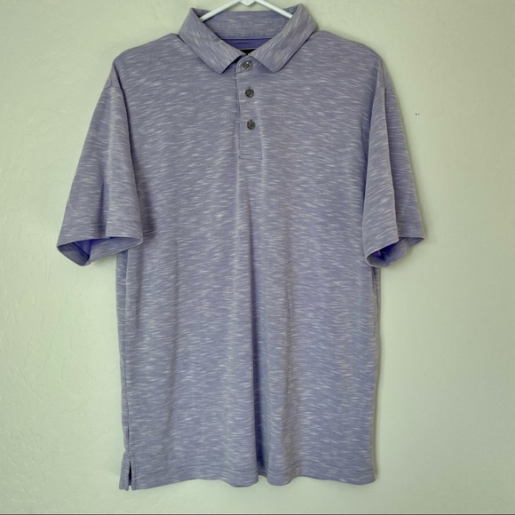 PGA Tour Golf Polo Shirt Purple Mens Size Medium - Picture 2 of 9